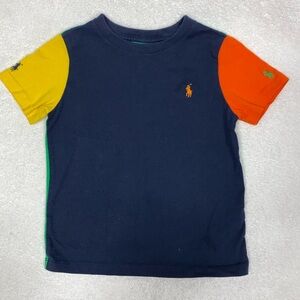 Ralph Lauren color block 3 color embroidered ponies 24m